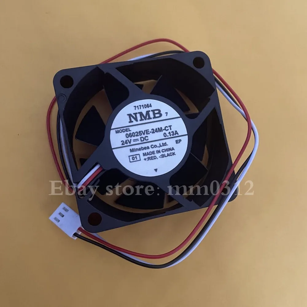 For NMB 06025VE-24M-CT 24V 0.13A 60mm industrial computer inverter cooling fan