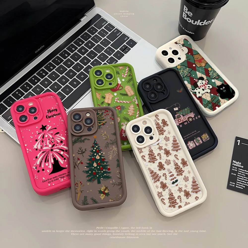 Marry Christmas Gift Soft Phone Case For Samsung A56 S26 Ultra A18 A08 A57 A16 A17 A07 A37 A55 A54 A36 Shockproof Cover Bumper