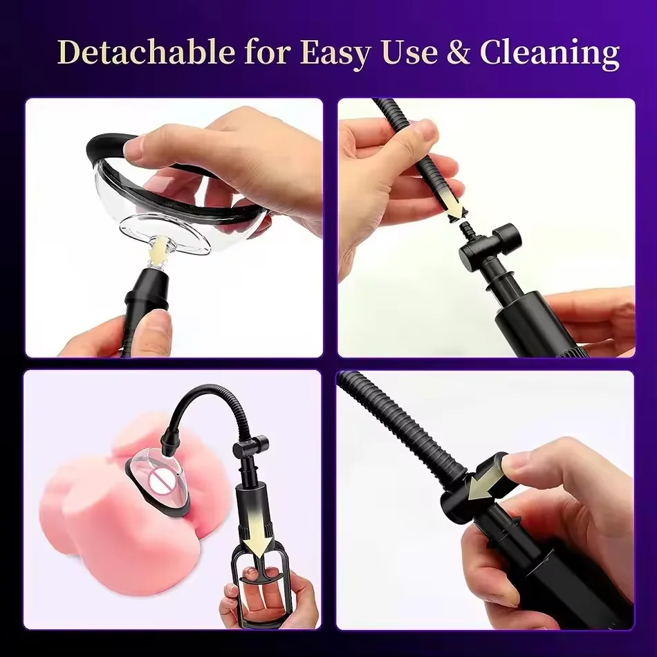 Manual Women Breast Massager Nipple Enlarge Vacuum Pump Pussy Pump Vagina Clitoris Sucker Stimulator Sex Toys for Adult 18+ view 4