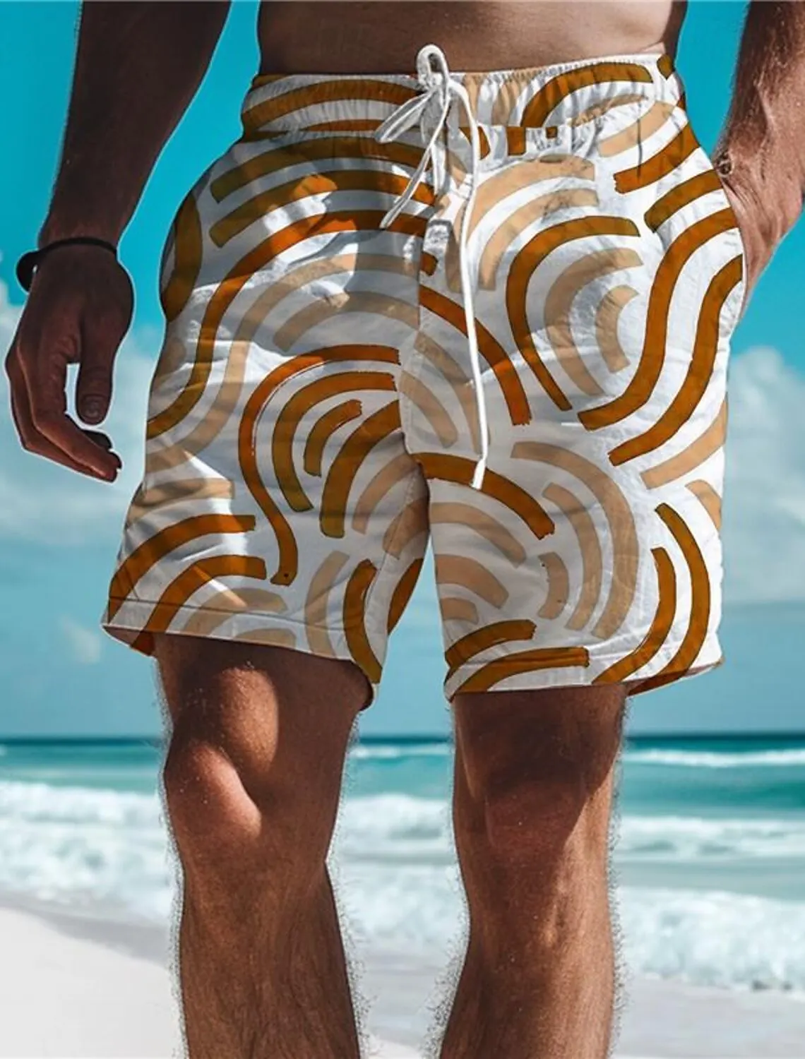 2024 Influx of Summer Quick-Dry Shorts Men\'s Fashion Swimwear Beach Pants Beach Tennis Sportswear Men\'s Boutique Clothing