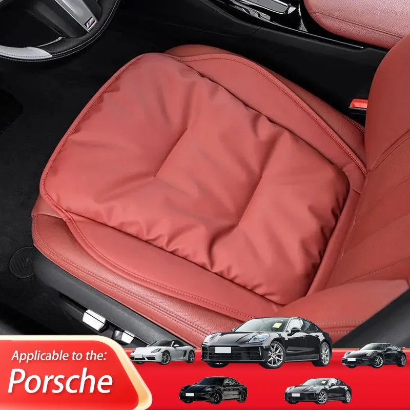 

Car Seat Cover Leather Four Seasons Front Seat Protector Cushion Auto Chair Protect Covers For Porsche 911 Panamera 4S 718 986