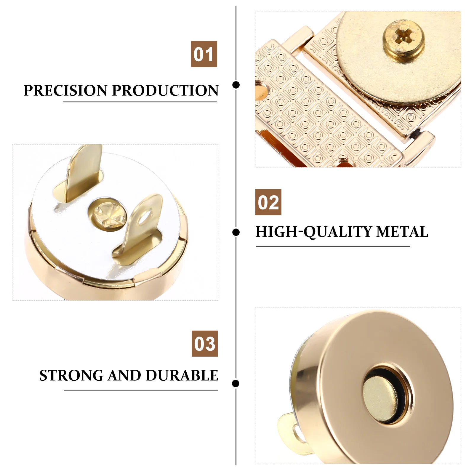 

5Pcs High Quality DIY Bag Buckle Locks Metal Craft Handbag Making Locks Durable Lock Buckles DIY Handbag Making Buckle