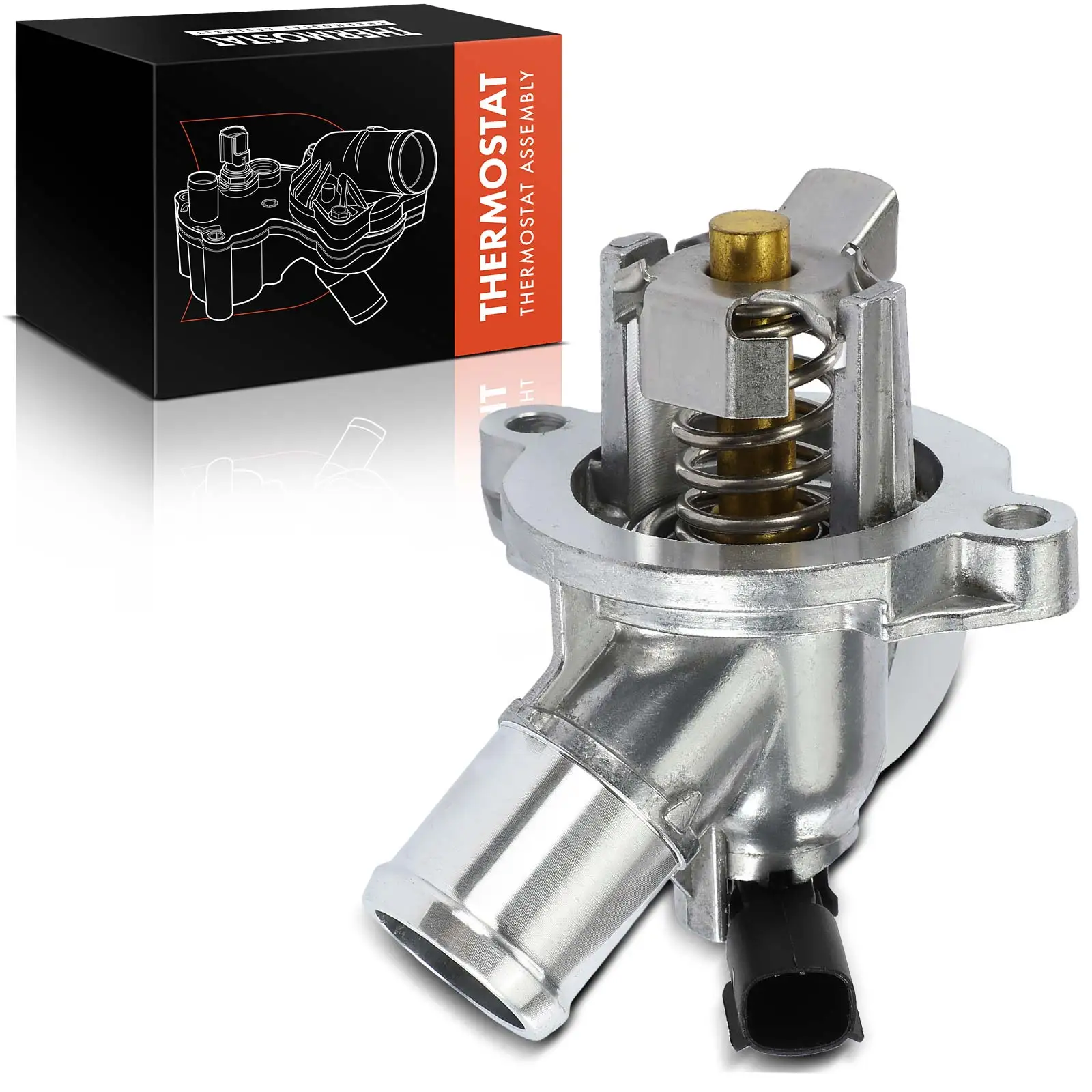 Frankberg 1x Thermostat Kühlmittel für Opel Adam M13 Astra K B16 Corsa E X15 1.0L 12681858 12635761 902-2117 1338406