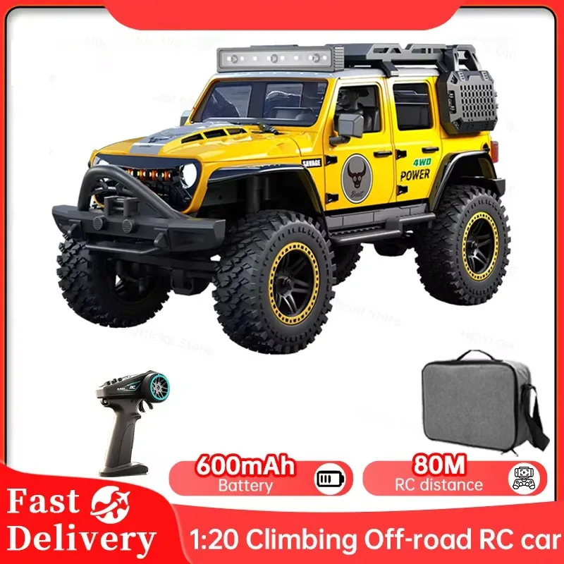 

NEW Climbing RC Vehicle With LED Light 2.4G 4WD RC Climbing Off-Road Car Brushless Motor RC Car Toys For Kid Gift