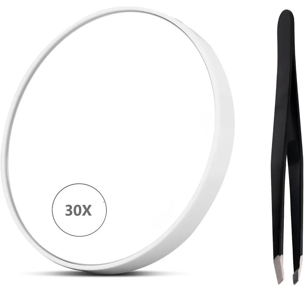 10/20/30X Mee-eter Vergroting Spiegel High-definition Ronde Vergrotende Cosmetische Spiegel 3.5in Handige Badkamer Make-up Spiegel