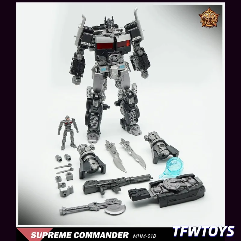 [IN STOCK ] MHZ TOYS MHM-01B MHM01B SUPREME COMMANDER Black OP 20cm KO SS ROBT High Quality Figure With Numerous Accessor