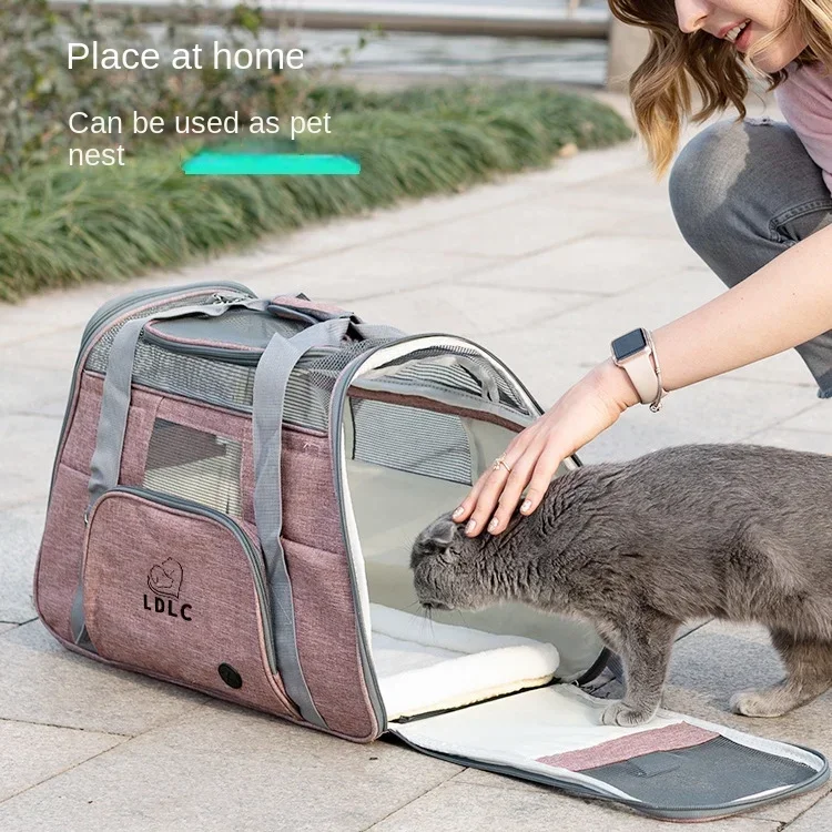 

Large Capacity Cat Bag Wholesale Breathable Folding One Shoulder Pet Go Out Bag Go Out Portable Pet Bag