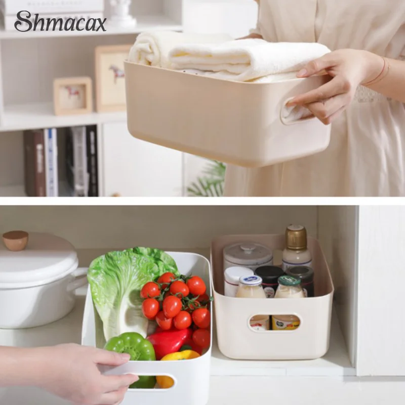 Storage Basket Rectangular Storage Boxes Portable Storage Basket Suitable For Kitchen, Bedroom, Office