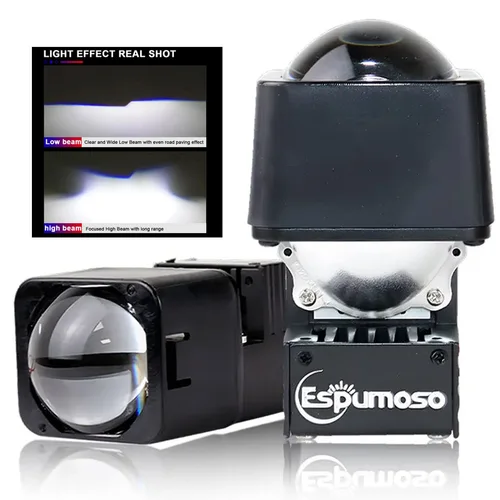 Proyector LED de luz alta, lente LED de matriz de 1,5 pulgadas, 10000LM, faro auxiliar bi-led, luz antiniebla para accesorios de motocicleta y coche