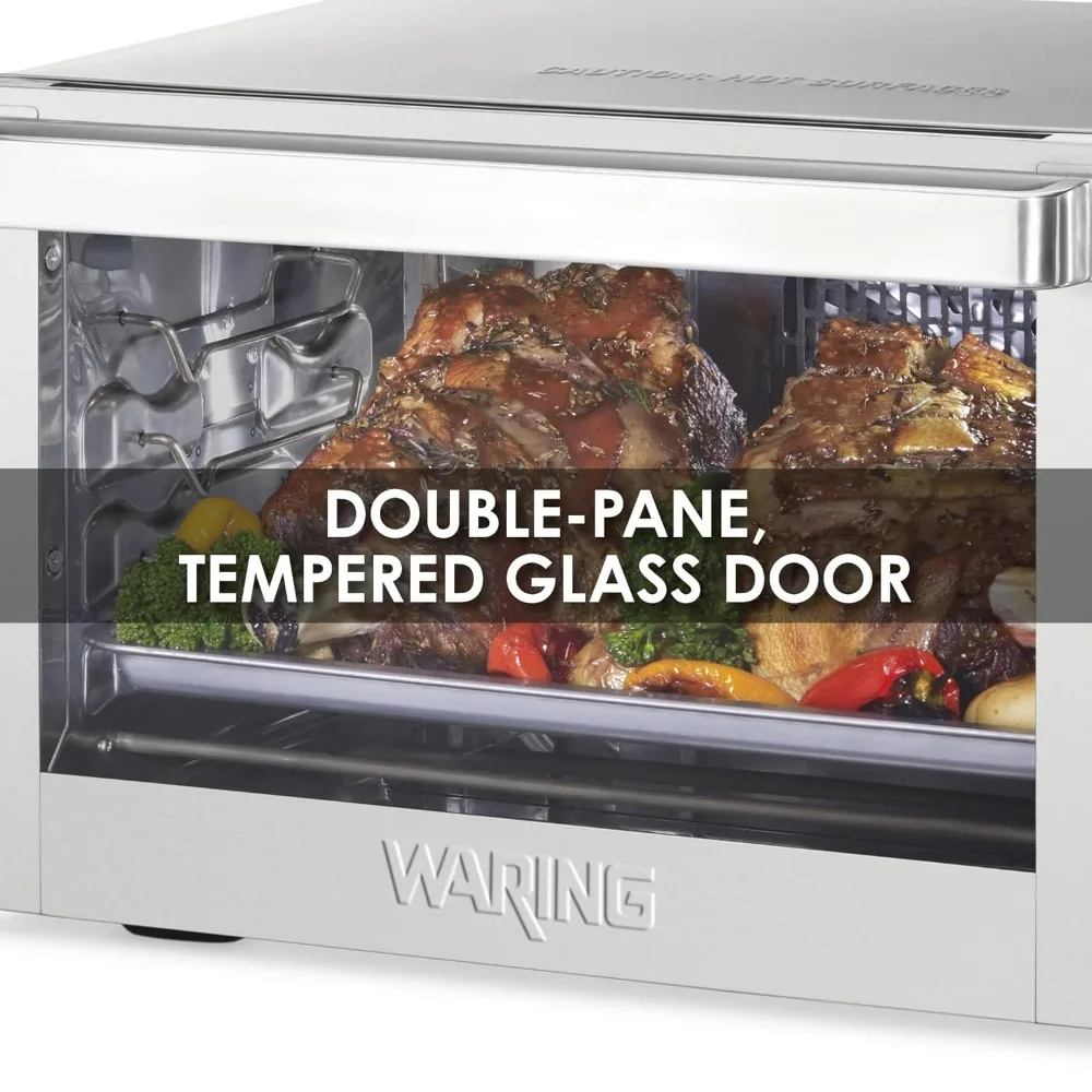 Horno de convección de sartén comercial WCO250X de cuarto de tamaño, 120 V, enchufe de 5-15 fases