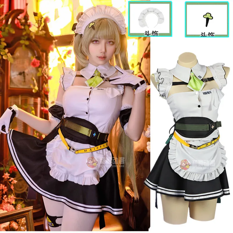 

NIKKE The Goddess Of Victory Soda Game Suit Sexy Lovely Maid Dress Uniform Cosplay Costume Halloween Party Outfit Women Costumes