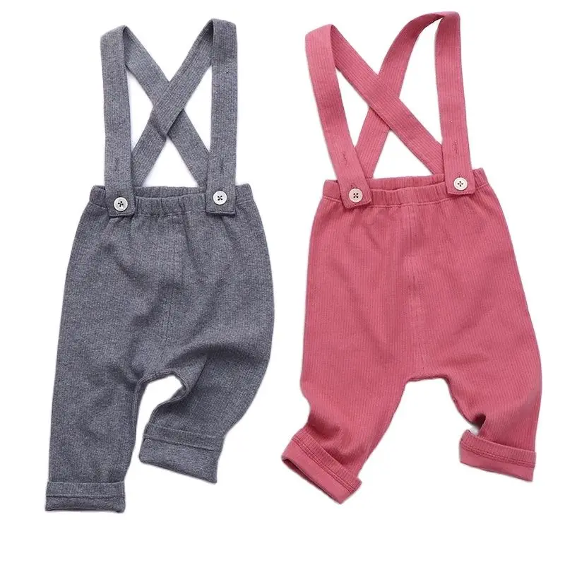 Baby Dungaree Cotton Ribbed Infant Leggings Baby Newborn Boy Girl Pants Baby Clothes Spring/Autumn fashion baby Cute Trousers