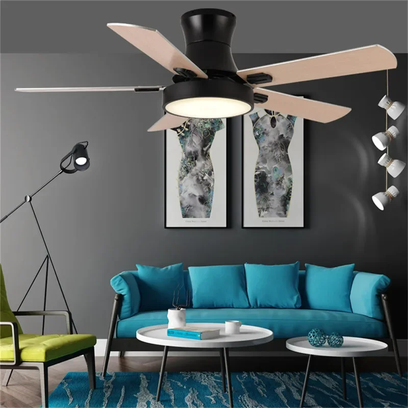 PLLY Modern Fan Light LED Luxury Living Room Restaurant Bedroom Study Ceiling Fan Light Remote Electric Fan Light