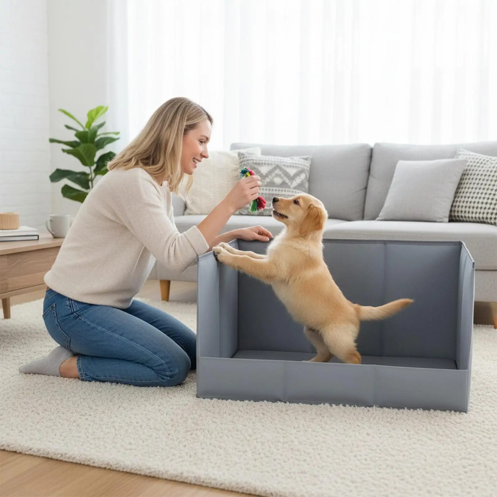 

Поднос для горшка для собак, водонепроницаемый, с высокими стенками, портативный, с высокими стенками, ящик для мочи для собак, в помещении, для дома, квартиры, гостиной, на открытом воздухе, на балконе, крыльцо