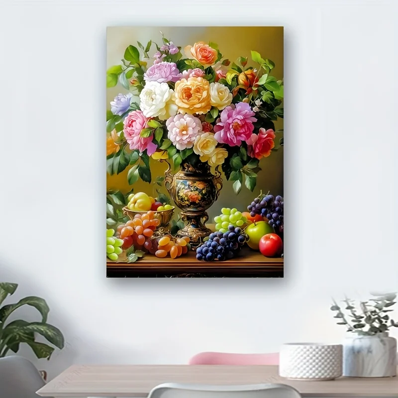 

500/1000/1200/2000PCS Puzzles for Adult Vibrant Flowers and Fruit Jigsaw As A Holiday and Birthday Gift Unframed Home Decoration