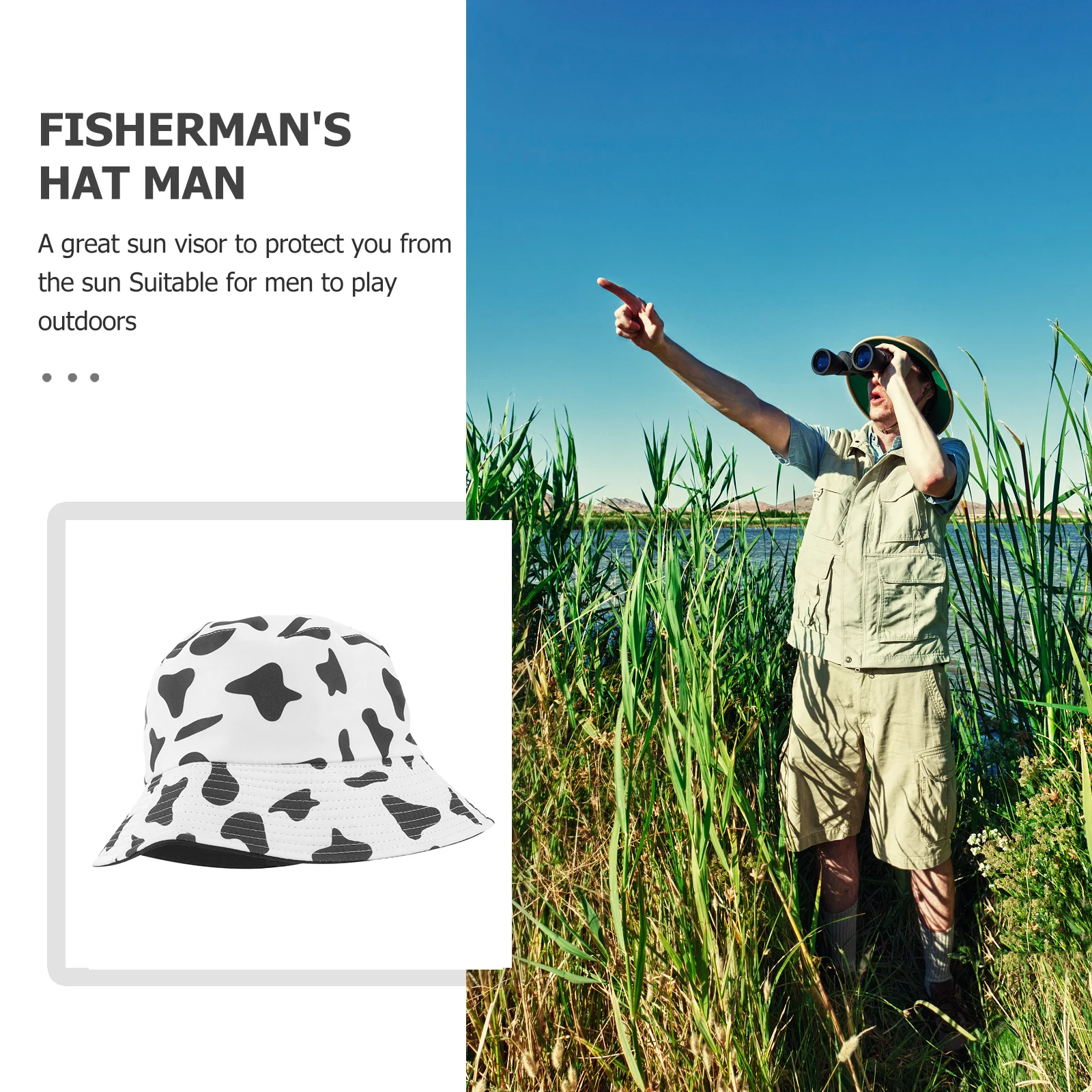 

1Pcs Fisherman Bucket Hat Lightweight Foldable Uv Protection Sunhat Summer Outdoor Camping Hiking Bucket Hats Hat