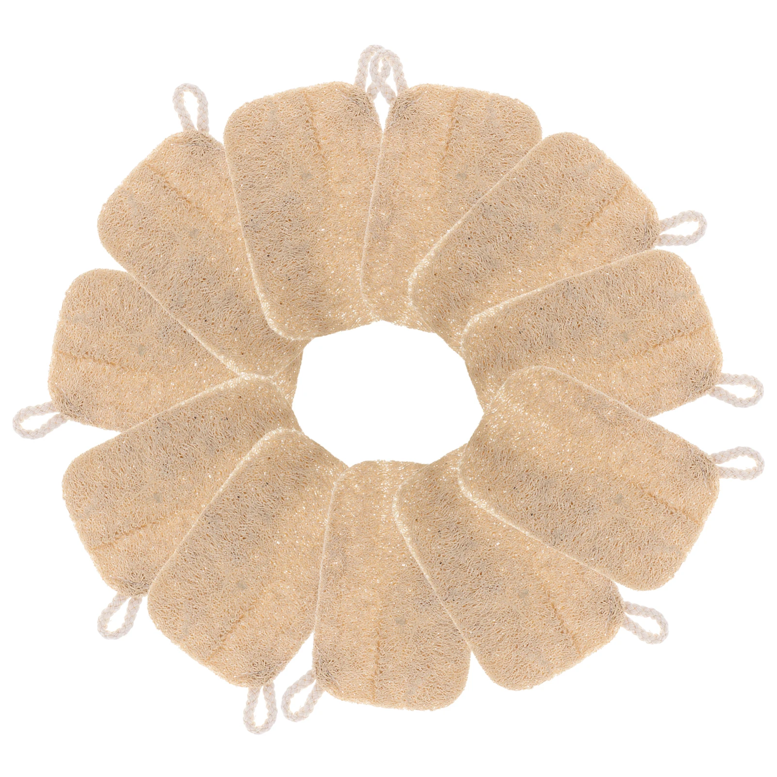 

10pcs Natural Loofah Dish Sponge Dishwashing Sponges For Kitchen Natural Dish Scrubber Non-Scratch Loofah Sponge For Washing Dis