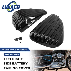 Left&Right Moto Fairing Battery Cover Guard For Harley Sportster XL1200 XL883 Forty Eight 2004-2013 Motorcycle Accessories