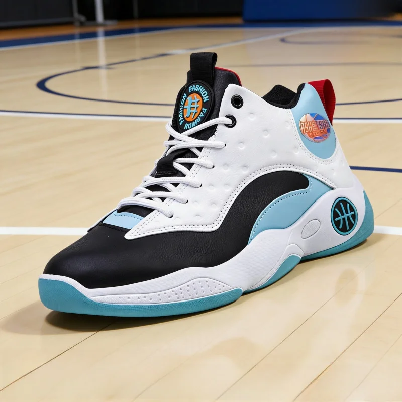 Zapatillas de Running de Caña Alta para Hombre, Zapatillas de Baloncesto Transpirables y Ligeras de Cuero, Versión Mejorada para Primavera, Otoño y Verano
