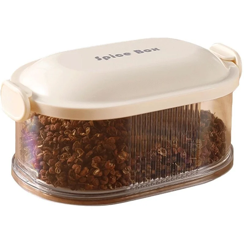 Spice Storage Box High-end Seasoning Jar for Household Kitchen Food Grade Dry Ingredient Sealed