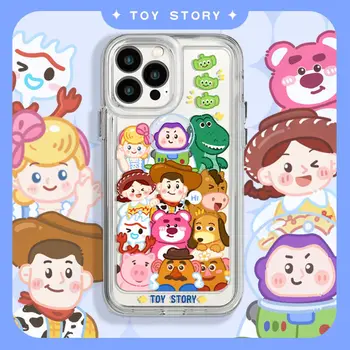 MINISO 귀여운 토이 스토리 버즈 라이트이어 휴대폰 케이스, 아이폰 15, 14, 11, 12, 13 프로 맥스, 78 플러스, Se2, XR, XS 만화 실리콘 커버 쉘