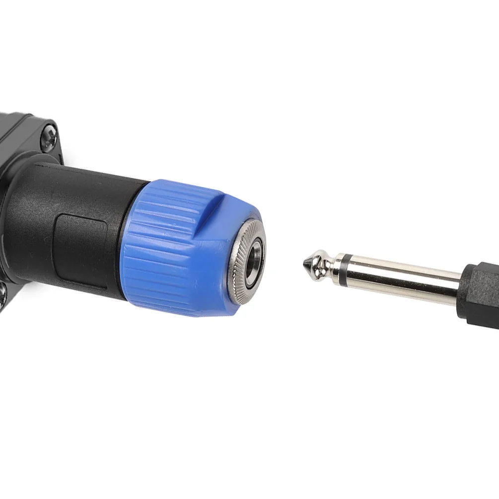 2PCS 4-Pole Speaker Plug to 6.5mm Female Metal Jack Adapter with Metal Latch Aviation Connector NL4FC Male to 1/4