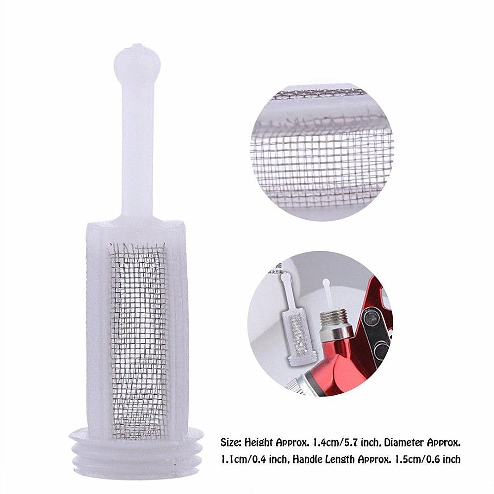 10/20pcs tipo di gravità in plastica pistola a spruzzo filtro a spruzzo diametro vaso 11mm lunghezza 36mm