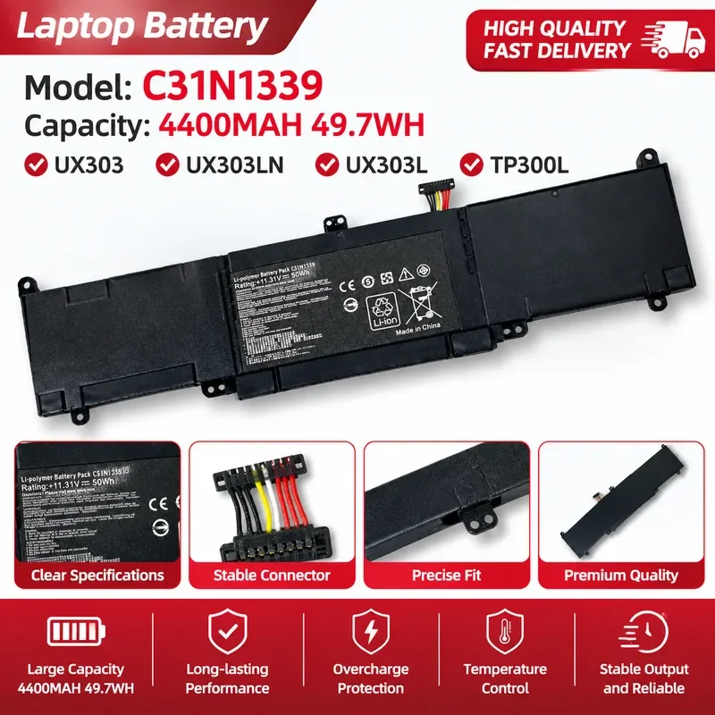 C31N1339 battery For ASUS U303L UX303 UX303LN UX303L TP300L