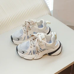 Children Mesh Breathable Chunky Sneakers Unisex Hollow Slingback Casual Sport Shoes Boys Girls Tennis 6-16 Years Summer Sandals