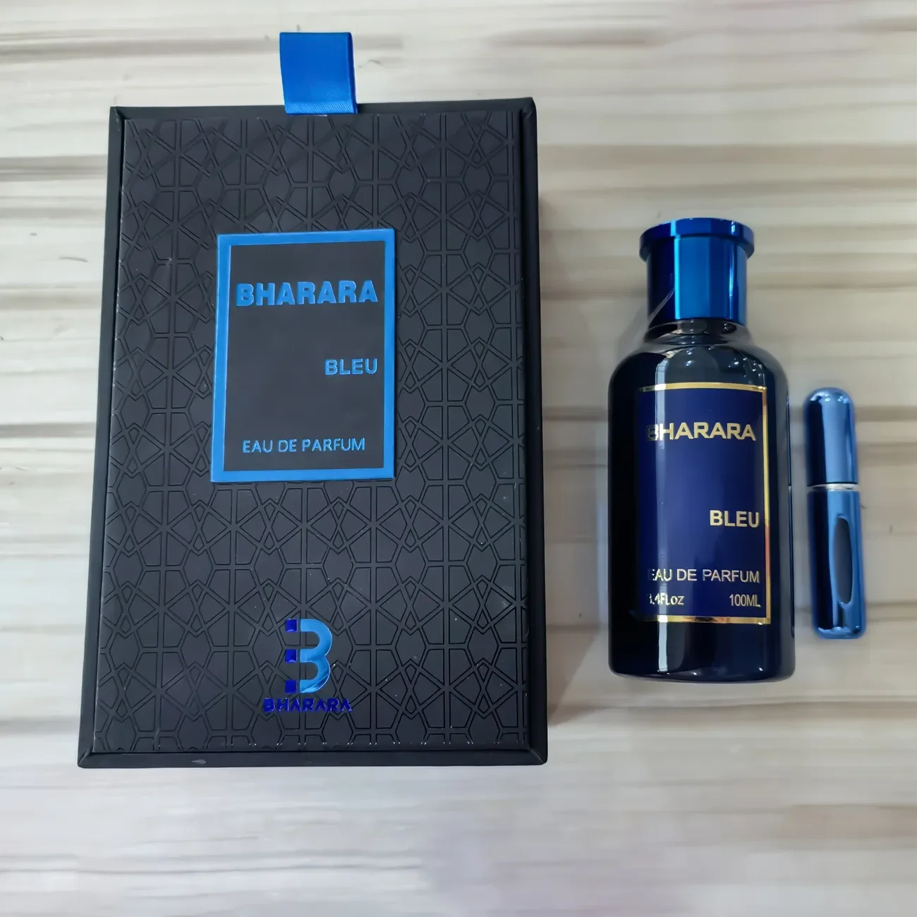 عطر Bharara Double Bleu Eau De للرجال 3.4 أونصة / 100 مل، هذه العطور يجمع بين الروائح الزهرية المختلفة، والعطر الذي يدوم طويلاً. #3