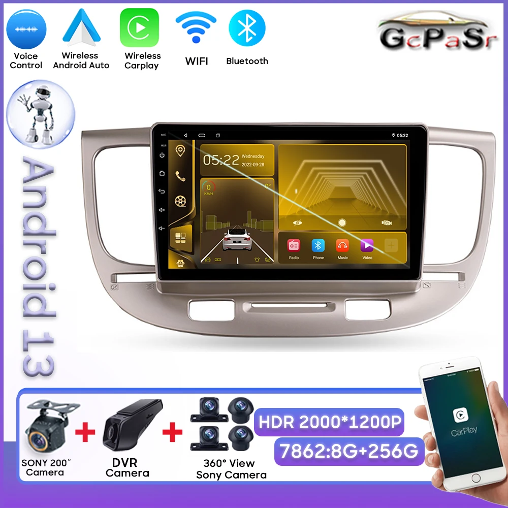 

Android Radio For Kia RIO 2 RIO2 2005 - 2011 Multimedia Player GPS Navigation Stereo Head Unit Dash Cam Mirror Link Rear Camera