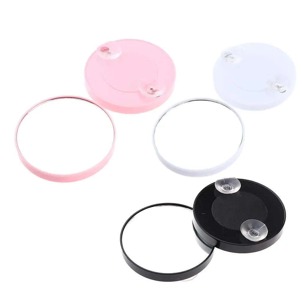 

5X Suction Cup Travel Mirror for Makeup Application & Tweezing 2 Pack
