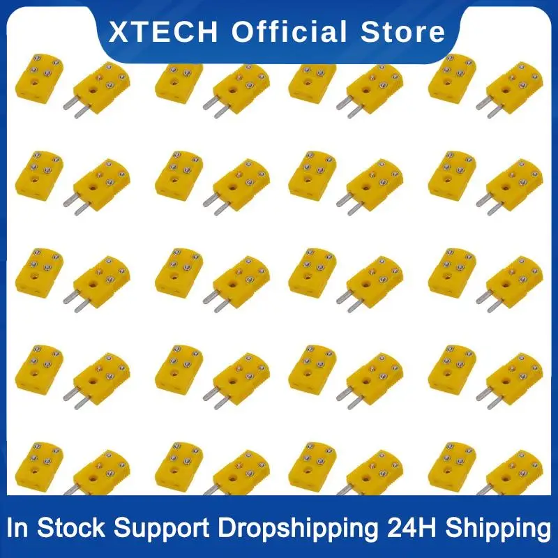 

XTECH 40X Желтый пластиковый корпус типа K Набор разъемов для термопары