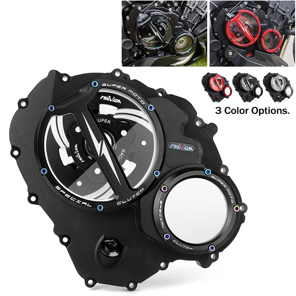 Engine Guard Protector Clear Clutch Cover For Honda CB650R 2019-2023, CBR650R 2019-2024, CBR CB 650R 650 R