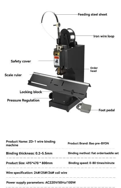 

M2000 Type Electric Single Head Saddle Stitch Binding Machine, Middle Seam Binding and Folding Machine