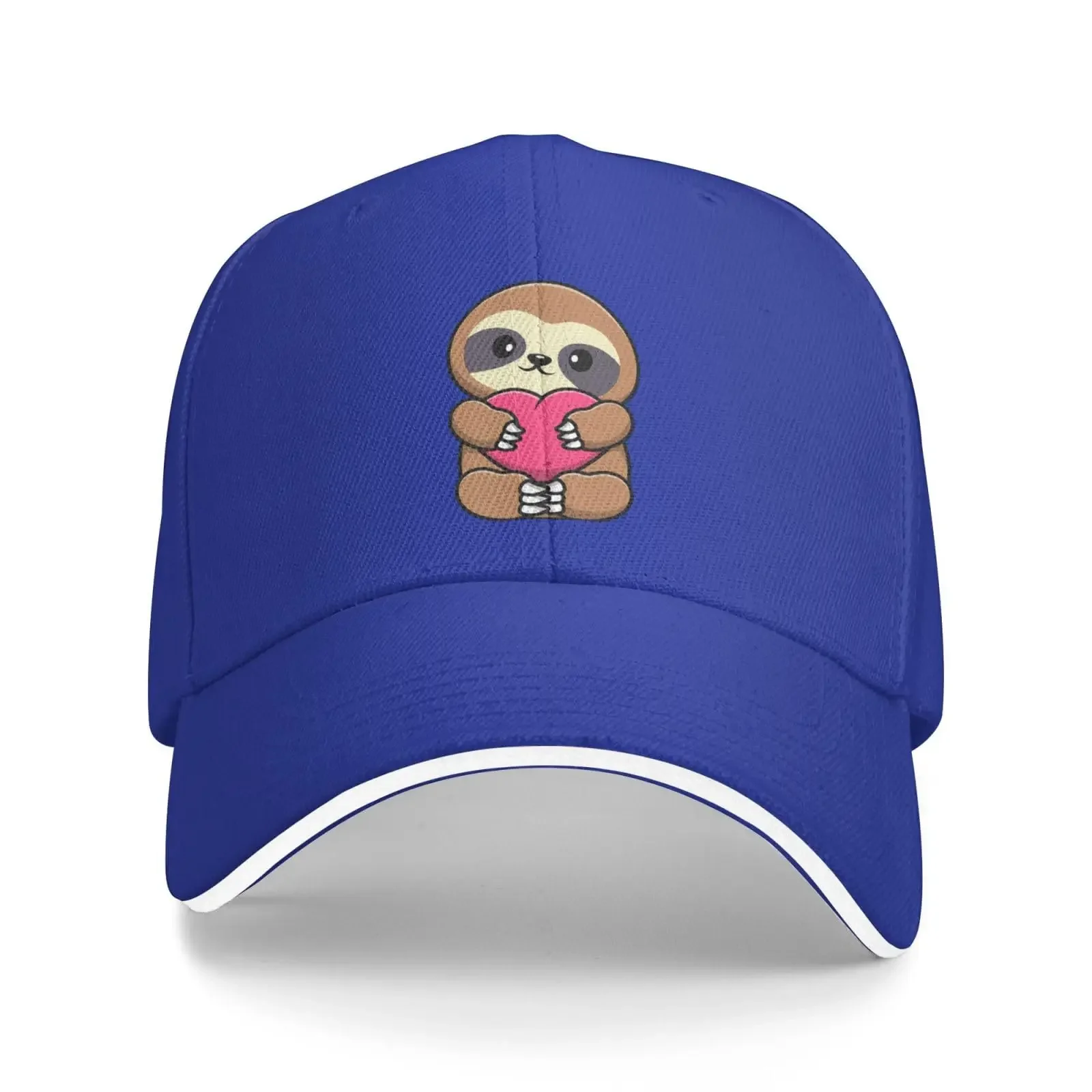 Cute Sloths Embrace Love Baseball Cap Women Men Truck Sun Sandwich Duck Tongue Hat Spring Summer Unisex Fashion Sports Outdoor