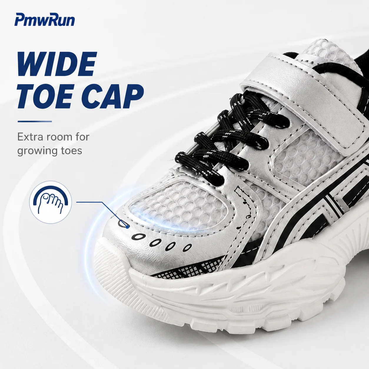 Trend Fashion Sport Shoes For Children PU Leather Breathable Kid's Sneakers Anti-slippery Boy's Girl's Running Footwear
