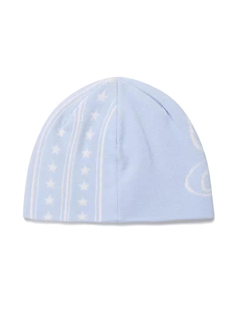 Dameshoed Beanie Gebreid Ster Winter Y2k Street chic Koreaanse mode Kpop Wollen trui Grafisch Esthetisch Gothic Unisex Accessoires