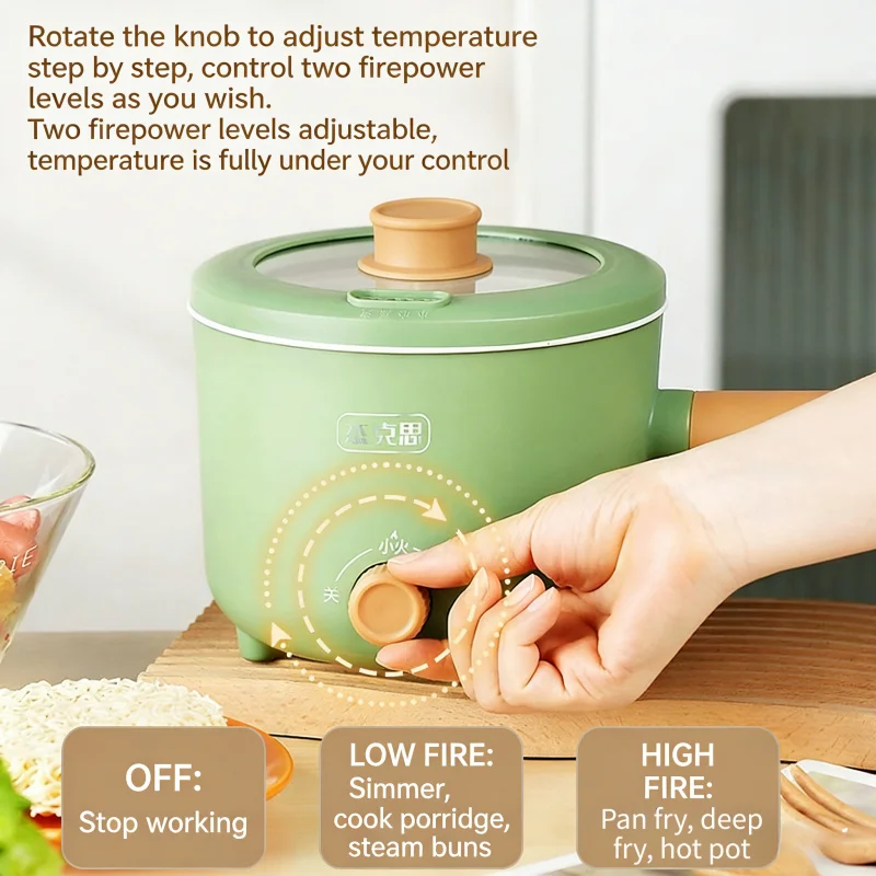 Multifunctional Student Electric Cooker | Hot Pot & Rice Pot, Double Insulation, Portable