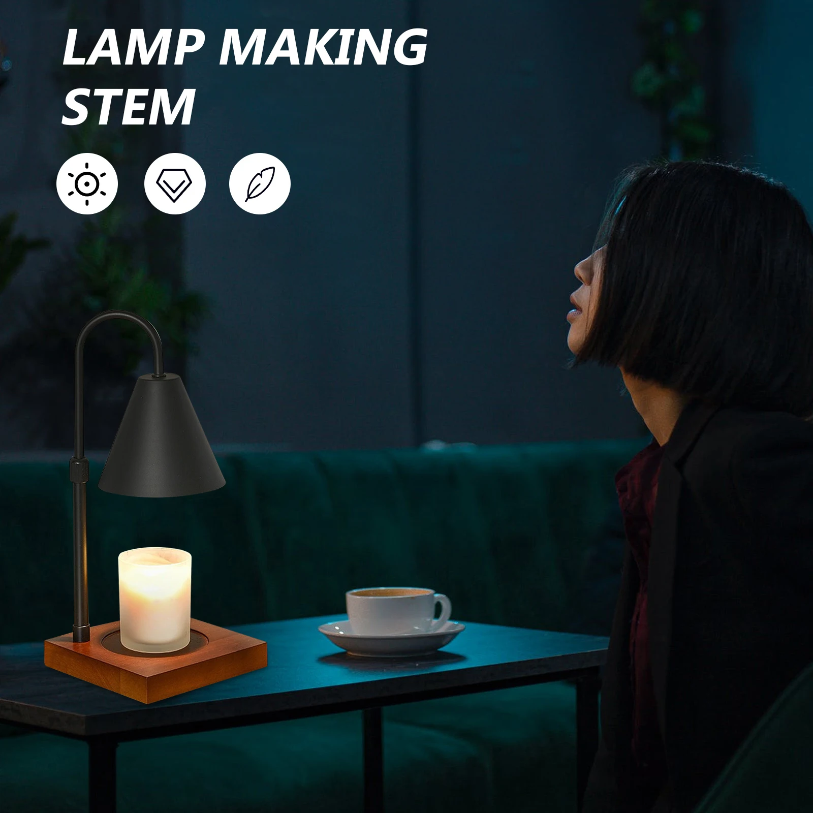 Curved Stem Lighting Fixture Adjustable Table Lamp Accessory Creative DIY Assembly Elegance Sophistication Threaded Lamp