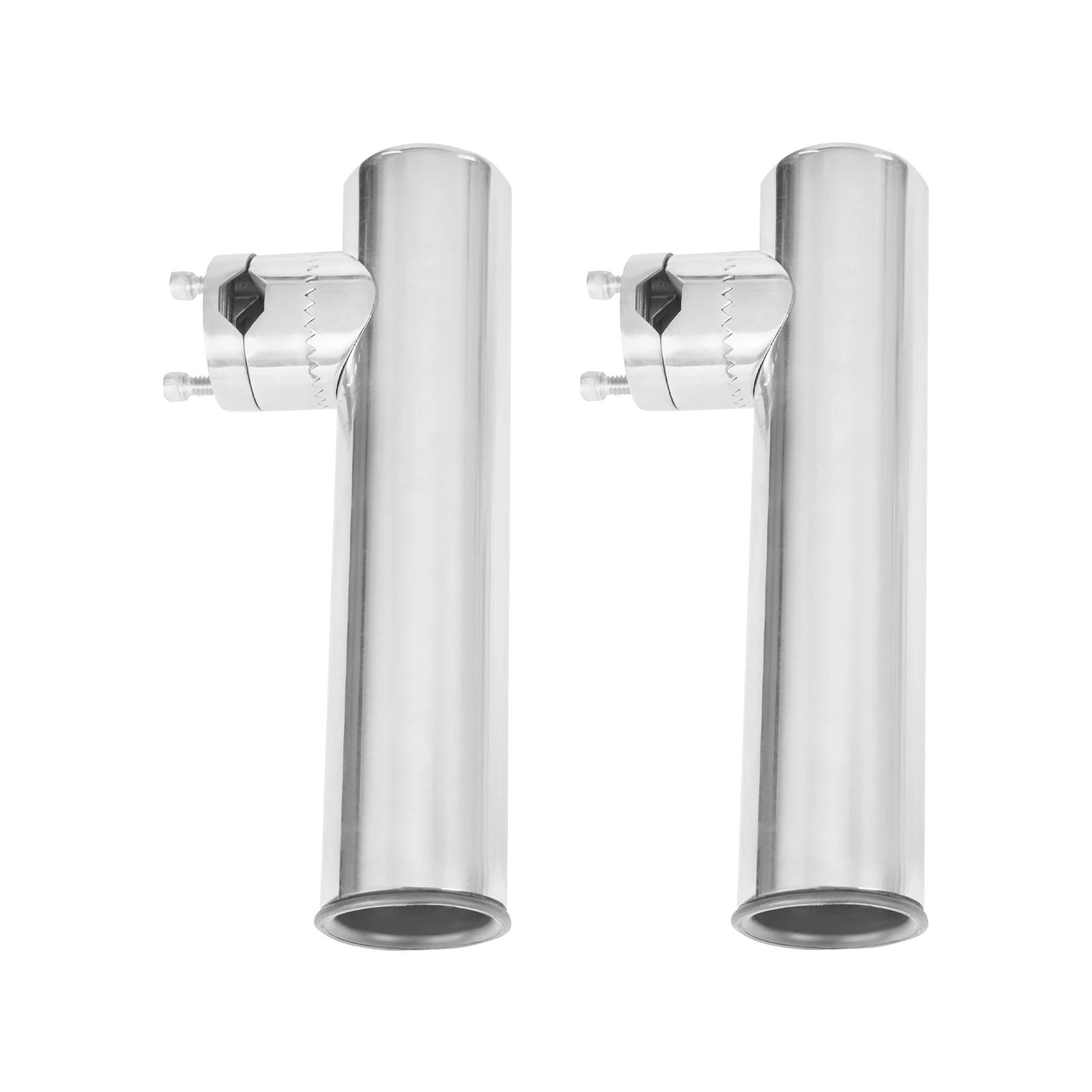 2PCS Angelrute Halter Edelstahl Boote Angelrute Rack für 19-25MM Angelrute, 360 ° Verstellbares, sechseckiges Verriegelungsdesign – Detail 7