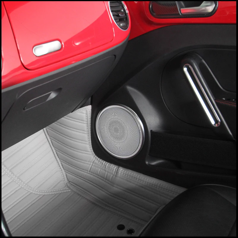 

Car Styling For Volkswagen VW Beetle 2013-2018 Door Audio Speaker Sound Ring Cover Trim Decoration Auto Parts Accessories