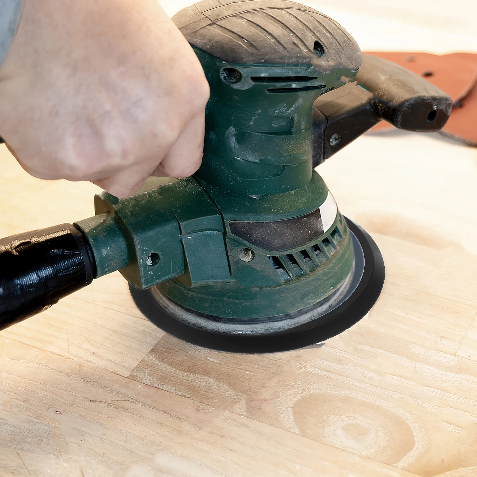 

5Inch 8 Hole Sanding Pad Automotive Pneumatic Backing Plate For Drill Car Wax Buffing Wheel Polishing Disc - Sander