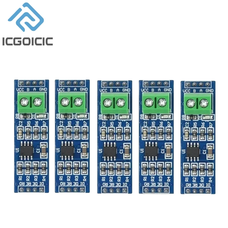 Moduł MAX485 RS-485 TTL zamień na RS485 MAX485CSA moduł konwertera dla mikrokontrolera Arduino MCU akcesoria rozwojowe