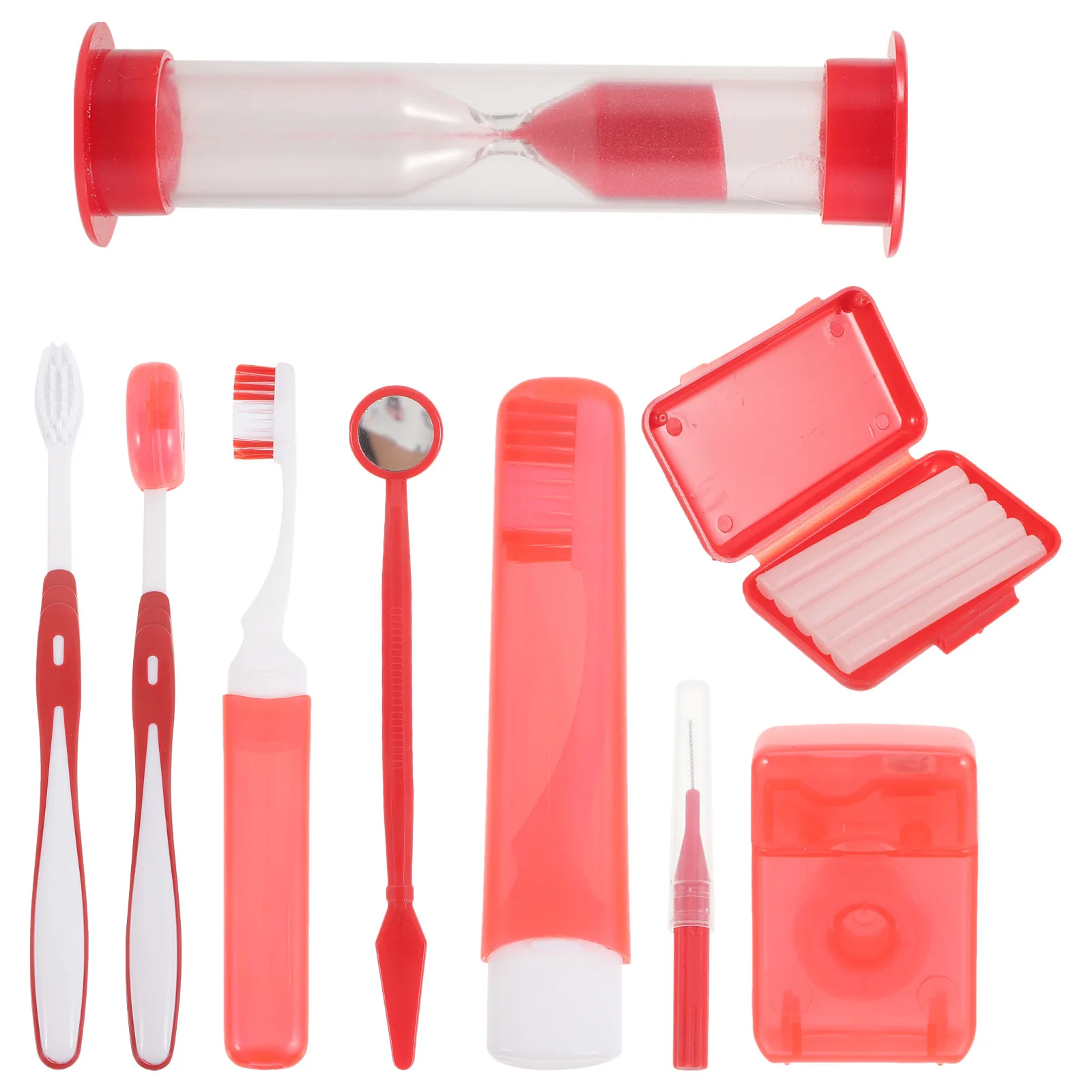 1 conjunto kit de cuidados com os dentes limpador oral suprimentos ortodônticos escova de dentes pequena cabeça ferramentas dentárias prático uso doméstico presente pais