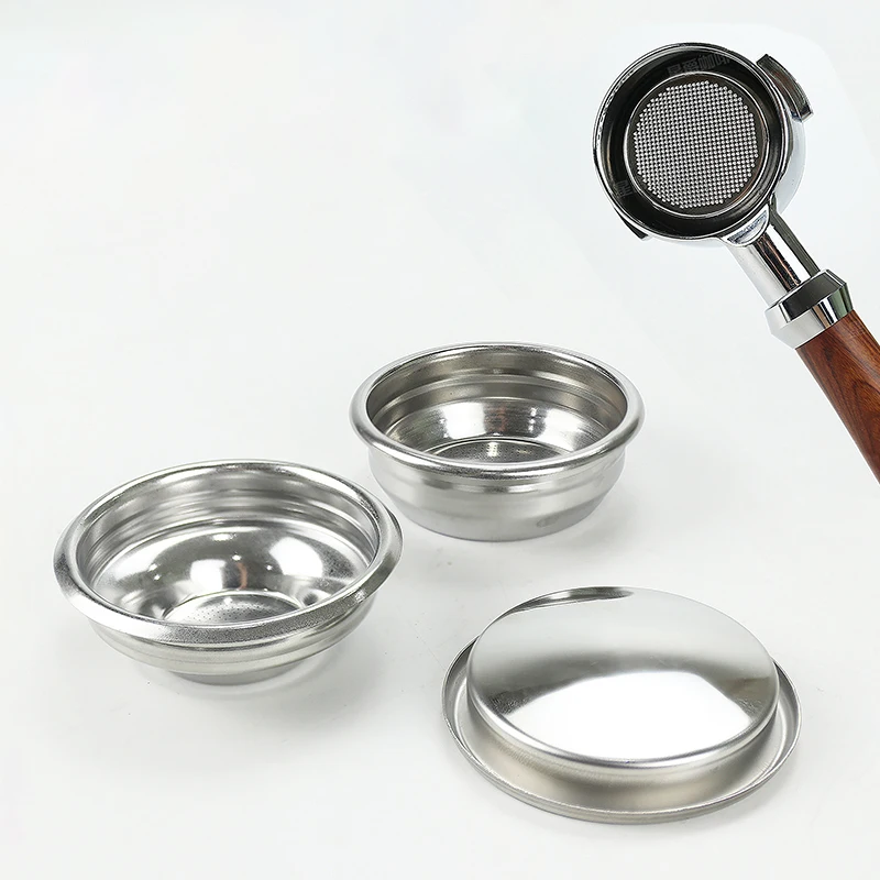 58MM Filter Basket Stainless Steel For ROCKET Expobar E61 Coffee Bottomless Portafilter Cleaning Blind Bowl Espresso Accessorie
