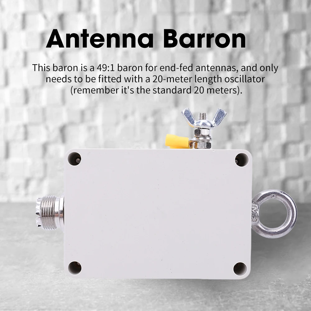 هوائي نصف موجة بنهاية Balun عالي الأداء 49 إلى 1 لاستخدام راديو لحم الخنزير بأربعة نطاقات 5 إلى 35 ميجا هرتز 100 وات #2