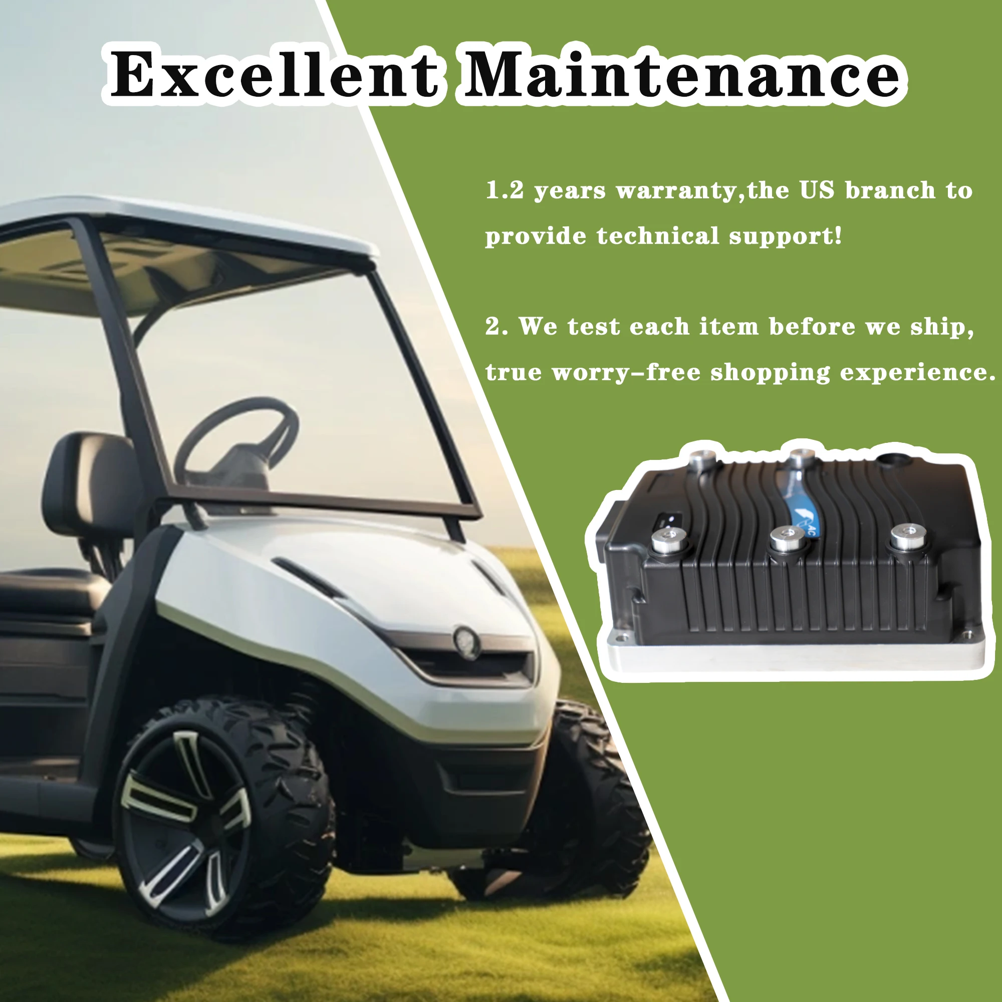 36-48 فولت 450A وحدة تحكم في سرعة محرك التيار المتردد لرافعة شوكية كهربائية كورتيس عربة جولف 1236-5401