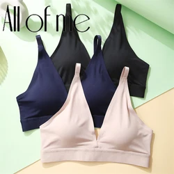 1PC Sexy Seamless Bra Lingerie Deep V Sexy Women Push Up Bralette Brassiere S-XL Sports Bras Female Adjustable Strap Underwear