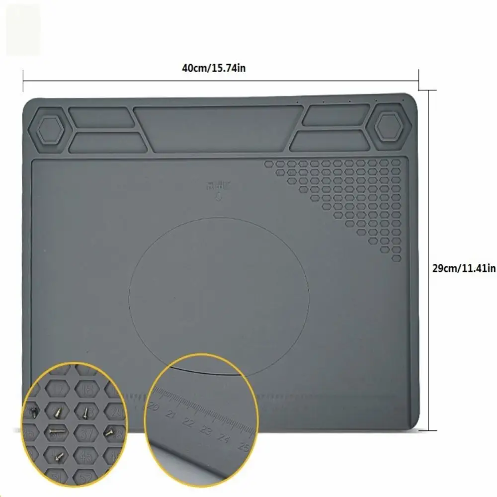 Silicone Heat Insulation Welding Working Mat for Welding Circuit Board Maintenance Insulation Repair Pad